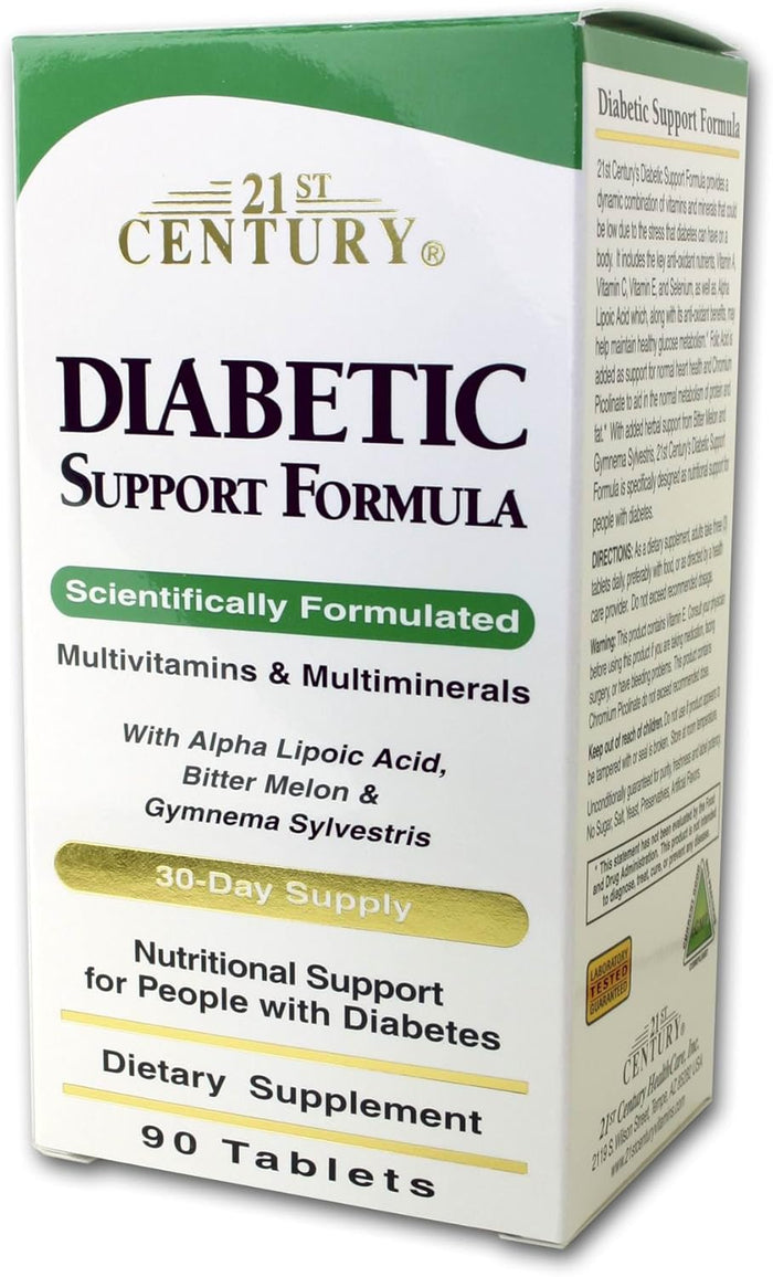 21st Century Diabetes Formula - 90 Tablets