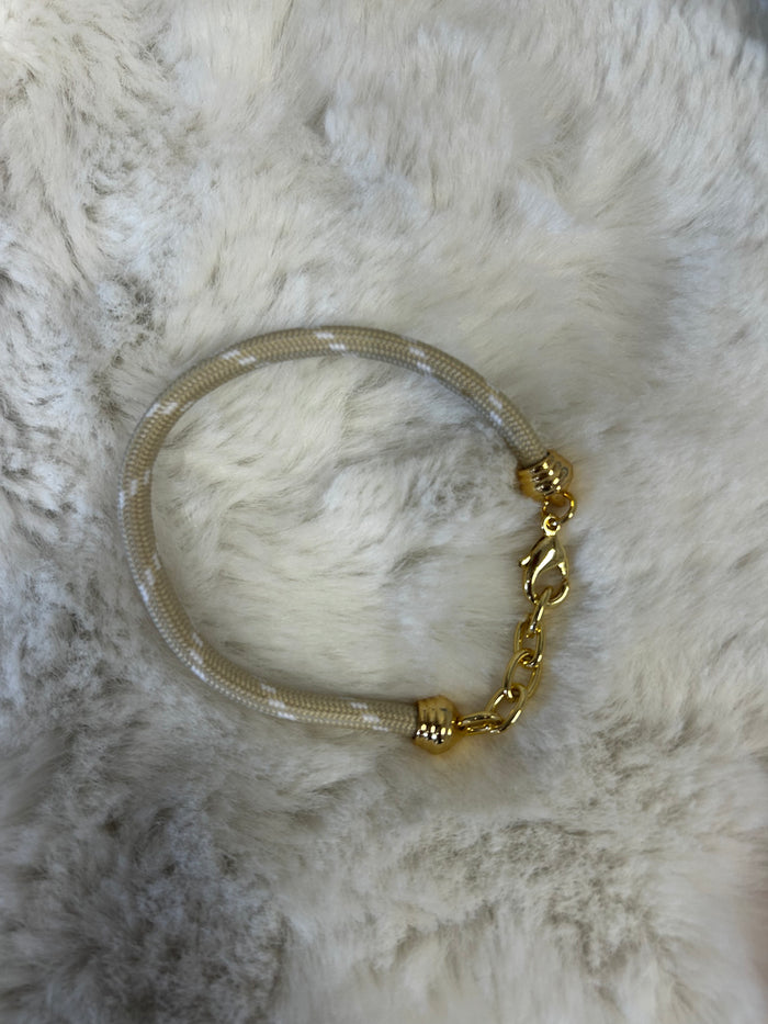 Pop of Joy Gray Cord Charm Bracelet
