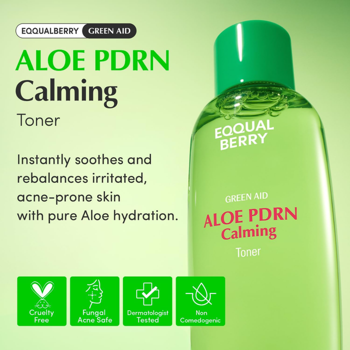Eqqualberry Aloe PDRN Calming Toner Nudie Glow Australia