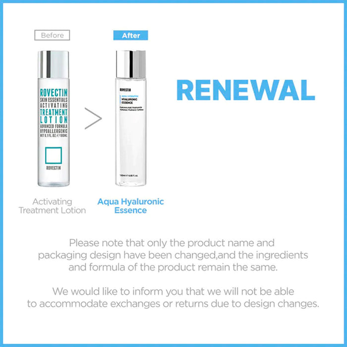 Rovectin Aqua Hyaluronic Essence Nudie Glow Australia