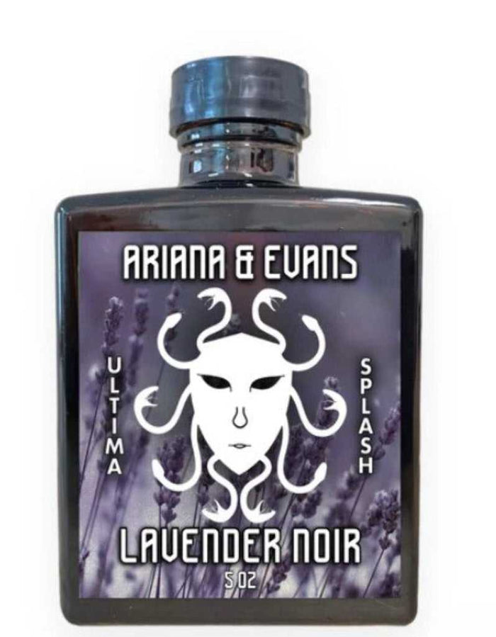 Ariana & Evans Ultima Lavender Noir Aftershave Splash bottle label