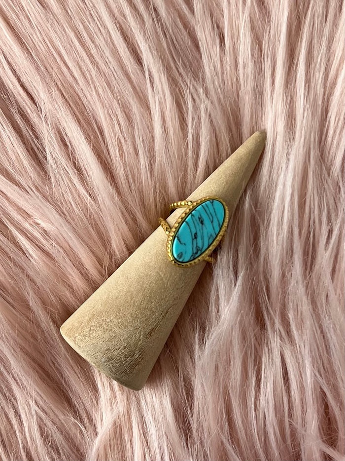 Azurea Turquoise Ring– Water Resistant