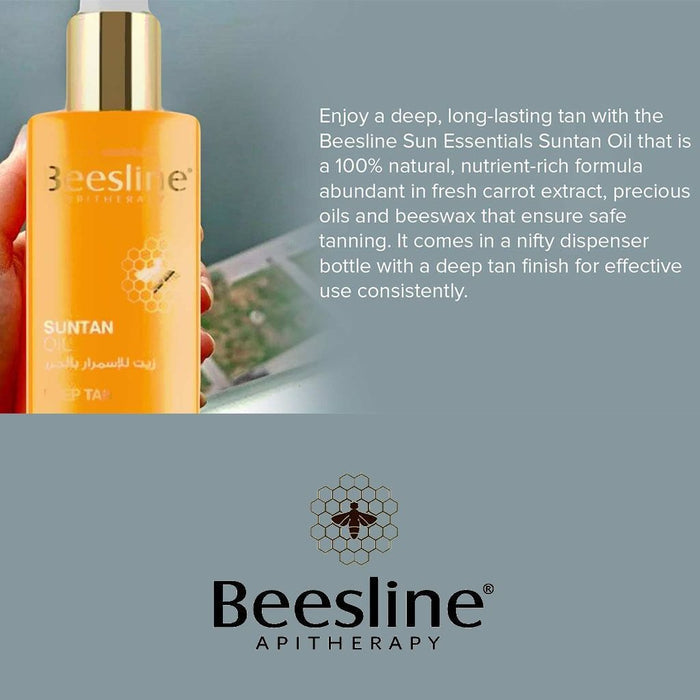 Beesline Apitherapy Deep Suntan Oil, 200ml - Makkah Pharmacy