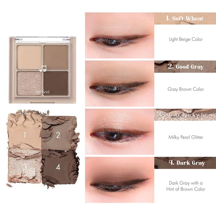 ROM&ND Better Than Eyes Music Series #M02 DRY BUCKWHEAT FLOWER Nudie Glow Australia