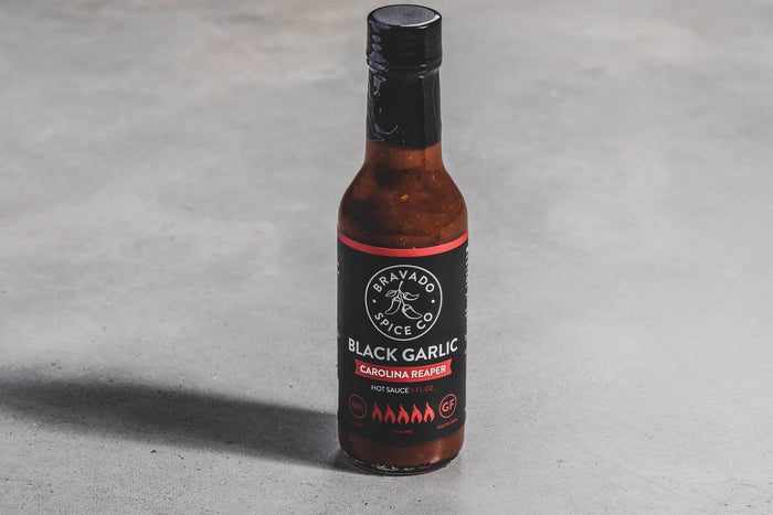 Black Garlic Carolina Reaper Hot Sauce | Bravado Spice Co. - Manready Mercantile