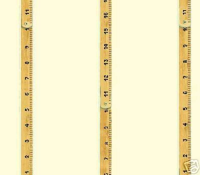 Boys Construction Wooden Ruler Wallpaper - all4wallswall-paper