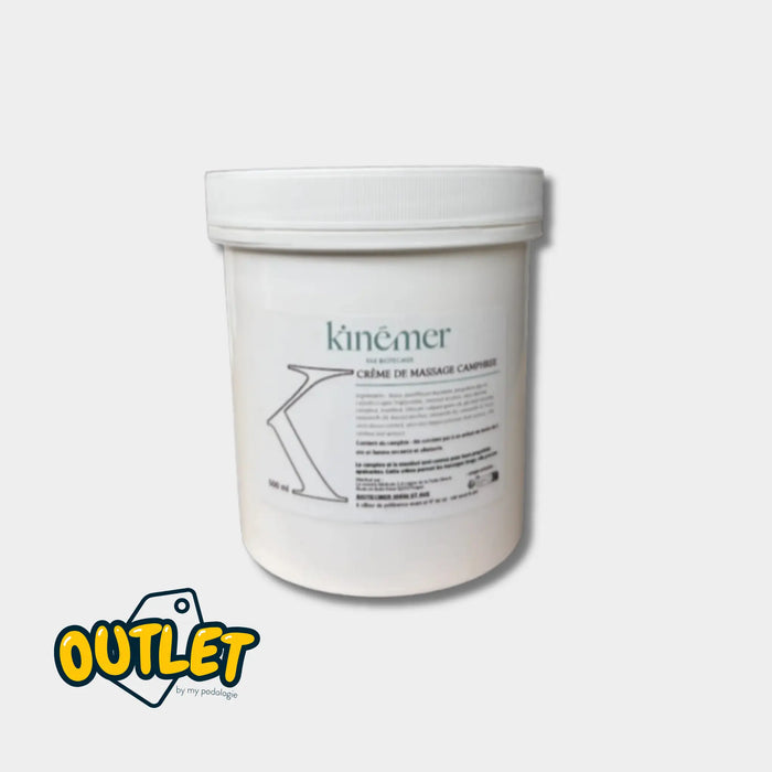Crème Massage Camphrée - 500 ml - Kinémer - Biotecmer // Date courte Biotecmer