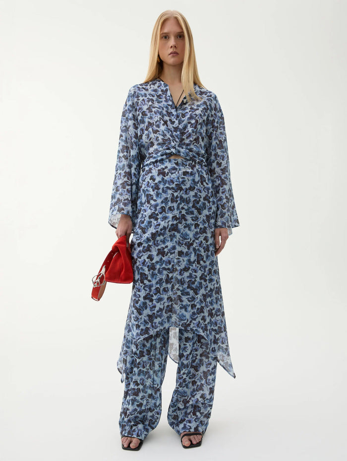 Cecilie Top in Violet Ditsy