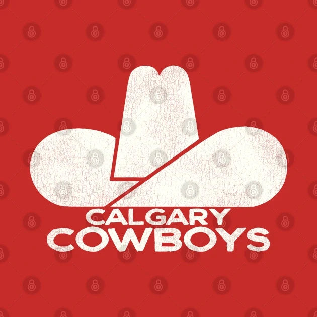 Defunct Calgary Cowboys Hockey Team T-Shirt