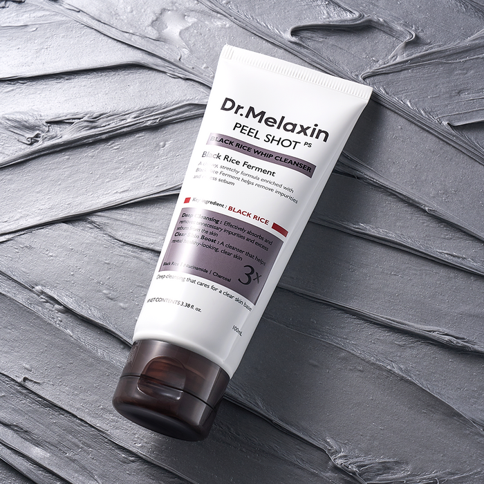 Dr.Melaxin BlPeel Shot Black Rice Whip Cleanser 100ml