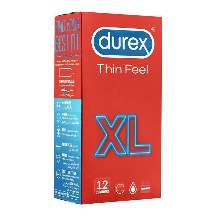 Durex - Thin Feel Xl Condoms 12Pcs