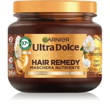 Garnier Ultra Dolce Hair Remedy Mask For Nourishing Hair With Argan And Camellia, 340 Ml