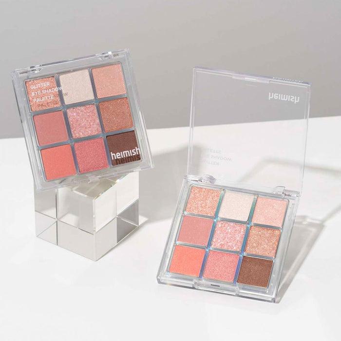 Heimish Glitter Eye Shadow Palette Coral Berry Nudie Glow Australia
