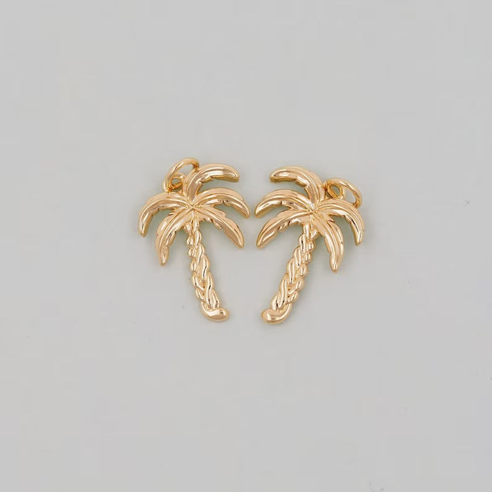 Gold Large Palm Tree Charm