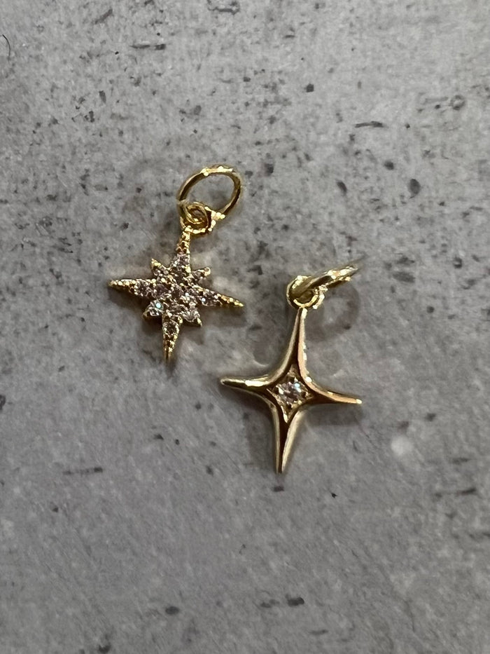 Gold Medium North Star Charm