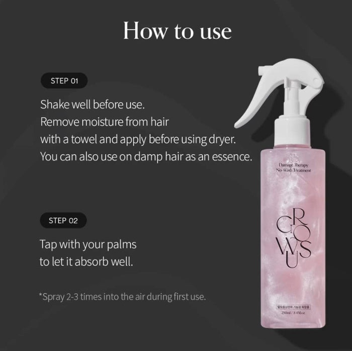 GROWUS Damage Therapy No-Wash Treatment EX 8.45 fl. oz. / 250ml