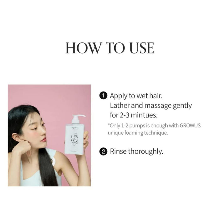 GROWUS Damage Therapy Shampoo 500ml / 16.9 fl. oz.