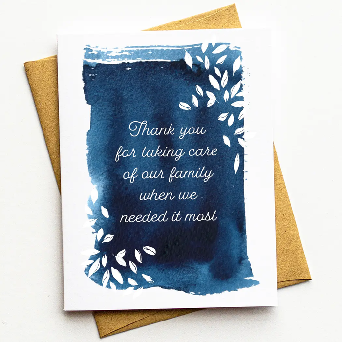 Heartfelt Watercolor Thank You Card