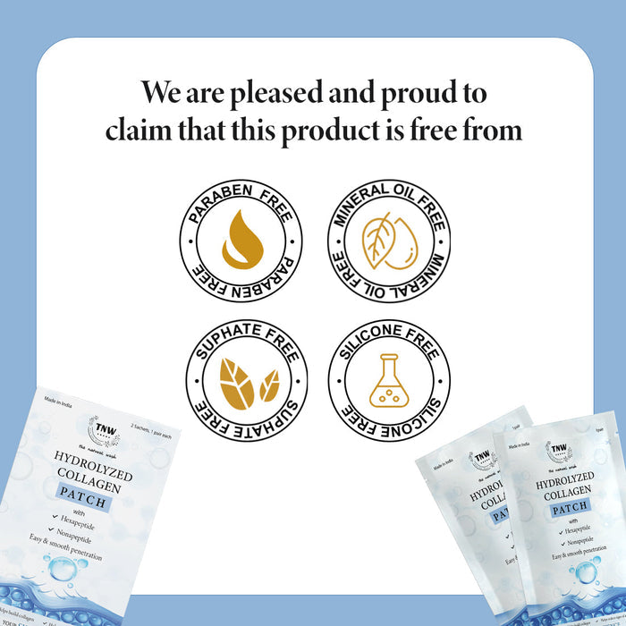 Hydrolyzed Collagen Patch for Firm & Fresh skin | 2 Sachet, 1 Pair Each . (Stock Clearance)
