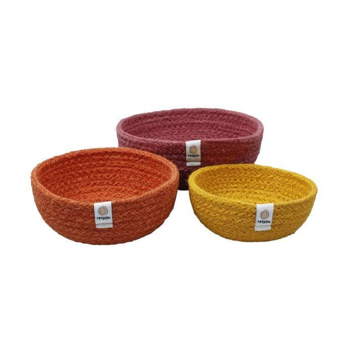 Jute Mini Bowl Set - Fire - Precious Sparkle