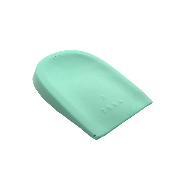 Latex foam heel cup with slight rim around the heel - Shore 25-35 - Green - My Podologie
