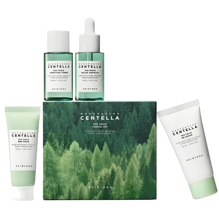 Skin1004 Madagascar Centella Tea-Trica Travel Kit Nudie Glow Australia