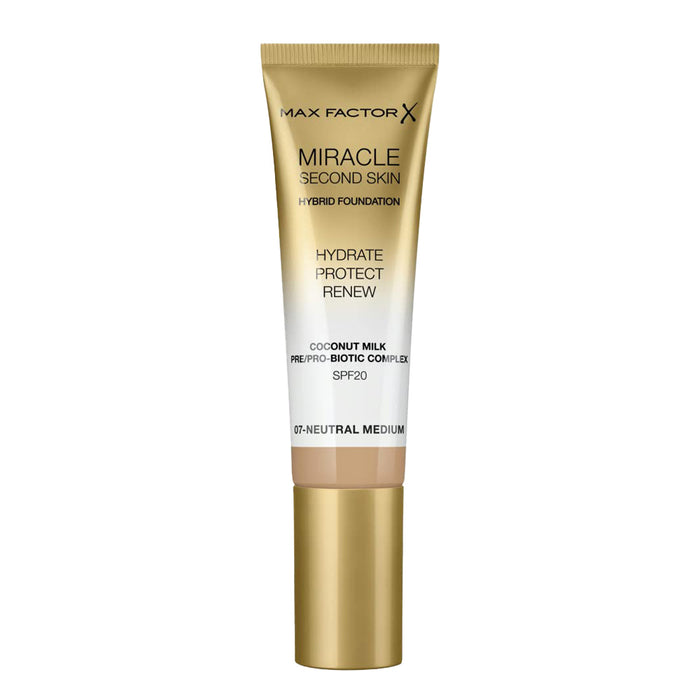 Max Factor Miracle Second Skin Hybrid Foundation 30.0ml 07 NEUTRAL MEDIUM