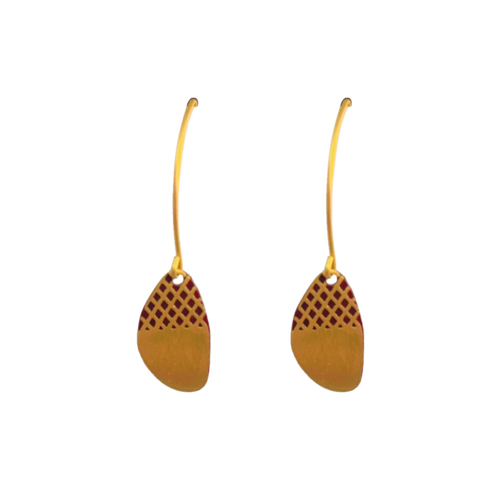 Maya Hook Earrings Brown - Precious Sparkle
