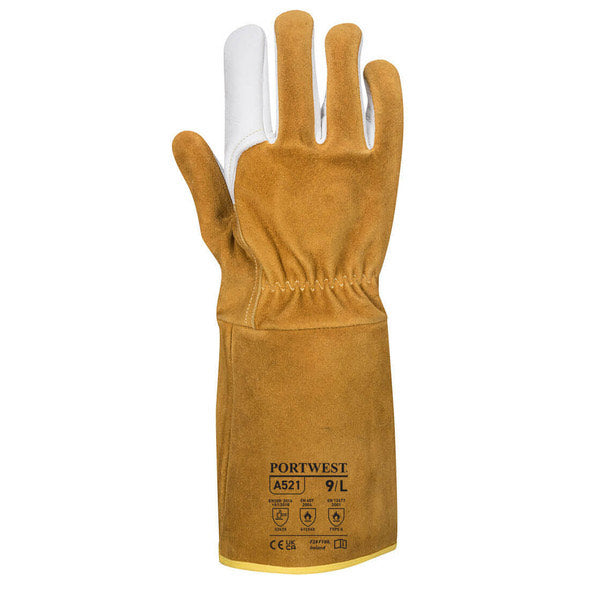 Mig Welding Gauntlet - Brown