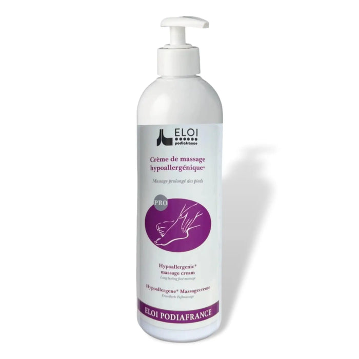 Neutral hypoallergenic moisturizing massage cream - 500 ml - Eliderma - My Podologie