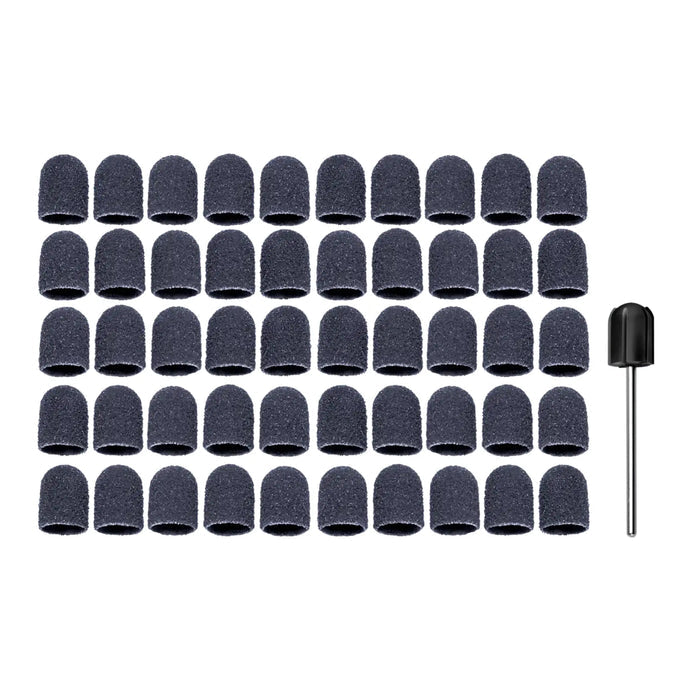 Pack - Round abrasive cap holder 7002 + 50 abrasive caps 0203 Coarse grain - 10 mm - Ruck Ruck