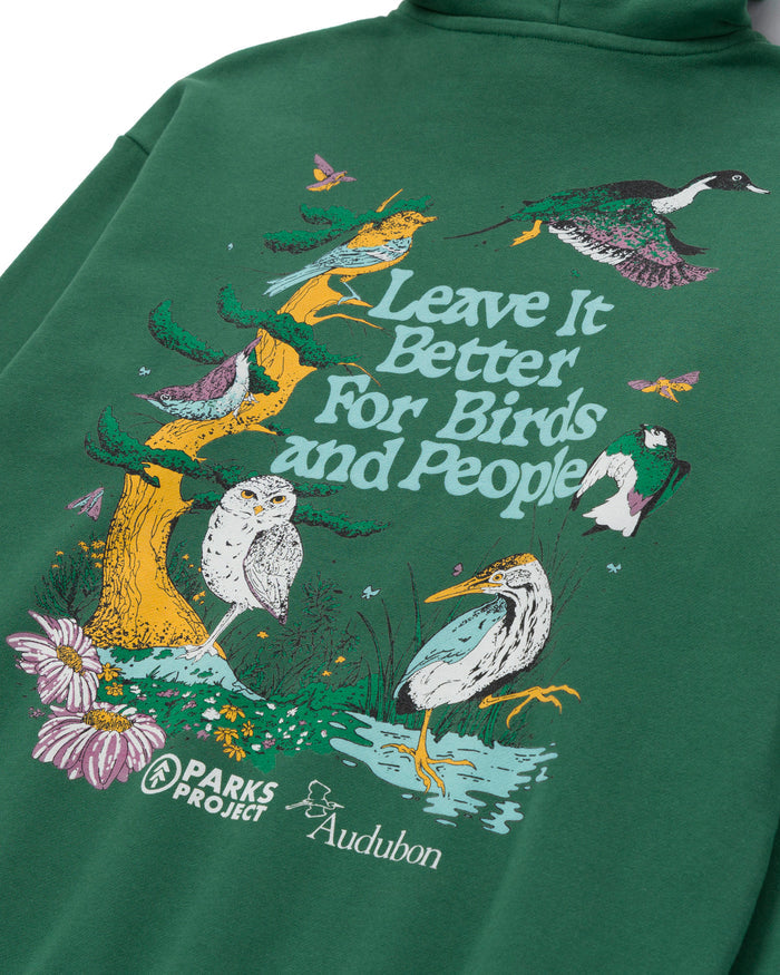 Shop Parks Project x Audubon Hoodie Inspired by Birds in National Parks | forest-green