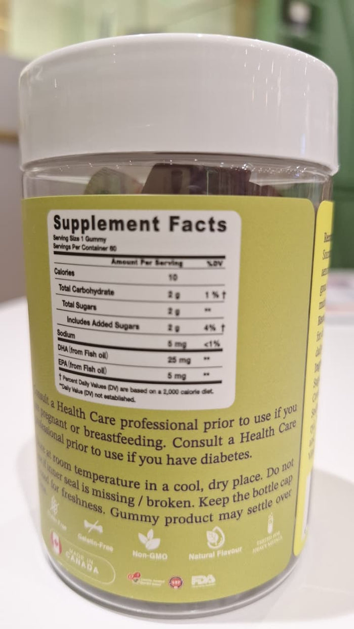 PLC Omega-3 Gummies. Pack of 60s PLC