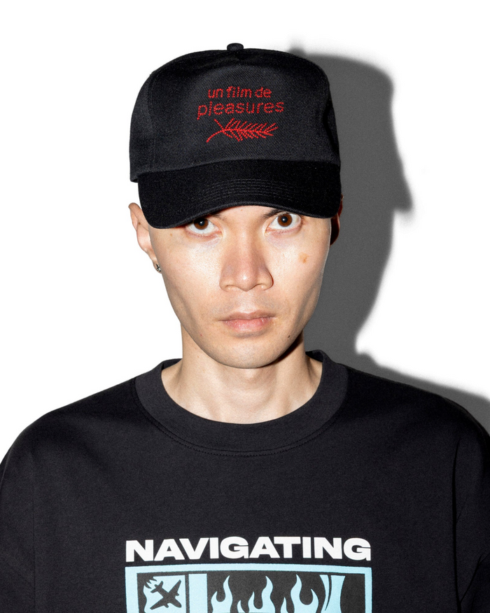 Pleasures Film Black Snapback Hat