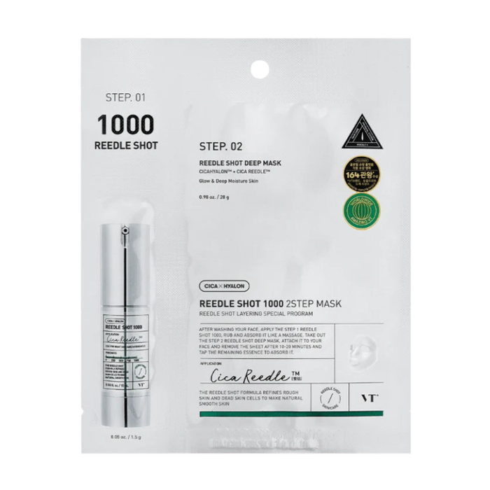 VT Cosmetics Reedle Shot 1000 2 Step Mask Nudie Glow Australia