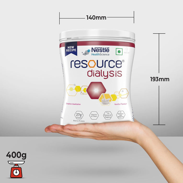 RESOURCE Dialysis Food For Dietary Management Vanilla Flavour 400g Pet Jar