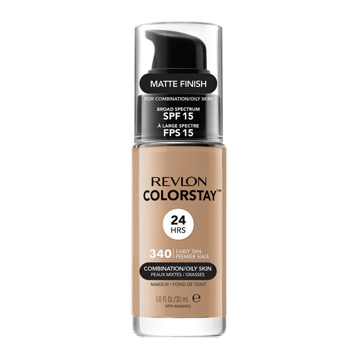 Revlon ColorStay Makeup for Combo/Oily Skin in 340 EARLY TAN with SPF 15 and 24hr matte finish