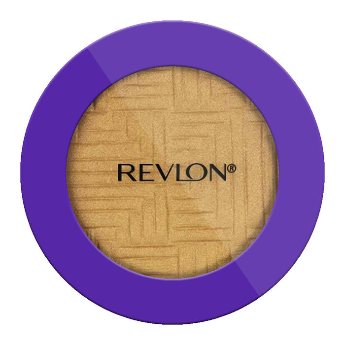 Revlon Electric Shock Highlighting Powder 301 LIGHT IT UP compact with radiant glow finish and buildable pearlescent shimmer