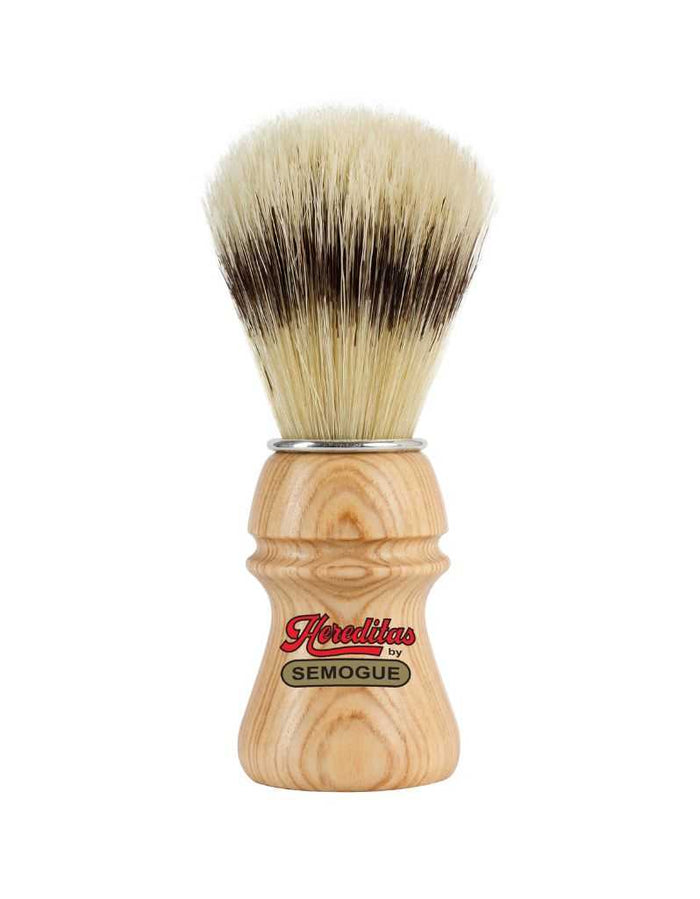 Semogue Hereditas Extra boar bristle shaving brush with ash wood handle