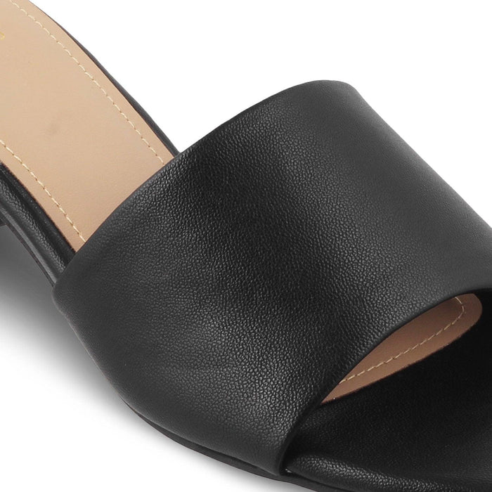The Bariz Black Women's Casual Block Heel Sandals Tresmode - Tresmode