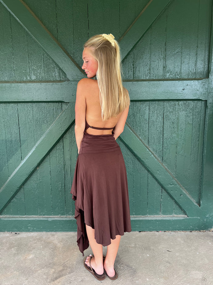 The NIA Declan Top - Coffee