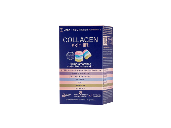UPSA x Nourished 7-in-1 Collagen Skin Lift Gummies for Adults 30 Gummies