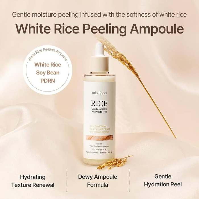 Mixsoon White Rice Peeling Ampoule Nudie Glow Australia
