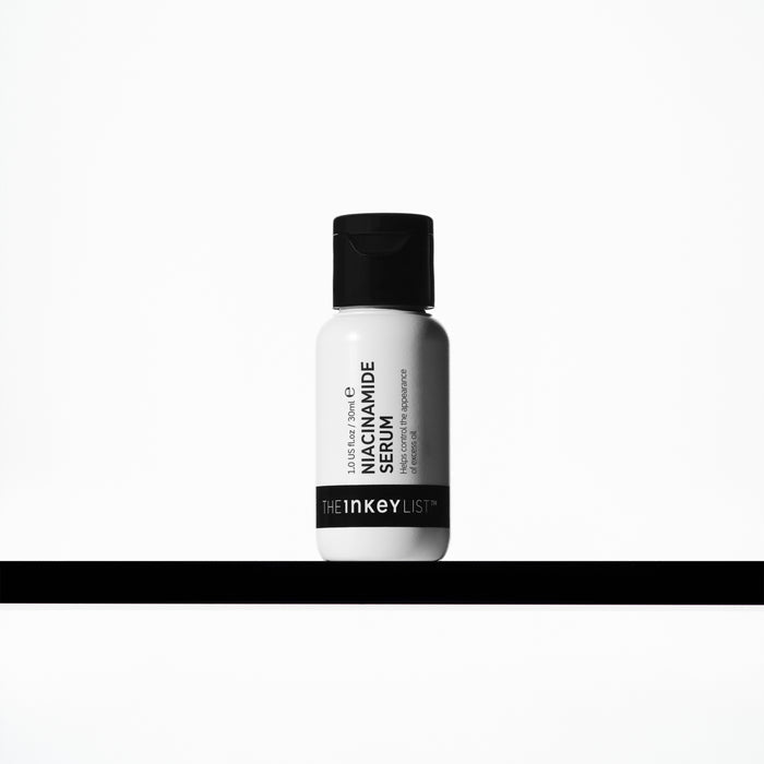 Niacinamide Serum bottle on a shelf