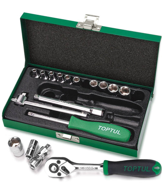 1/4"Dr Socket set 17Pc (metric)