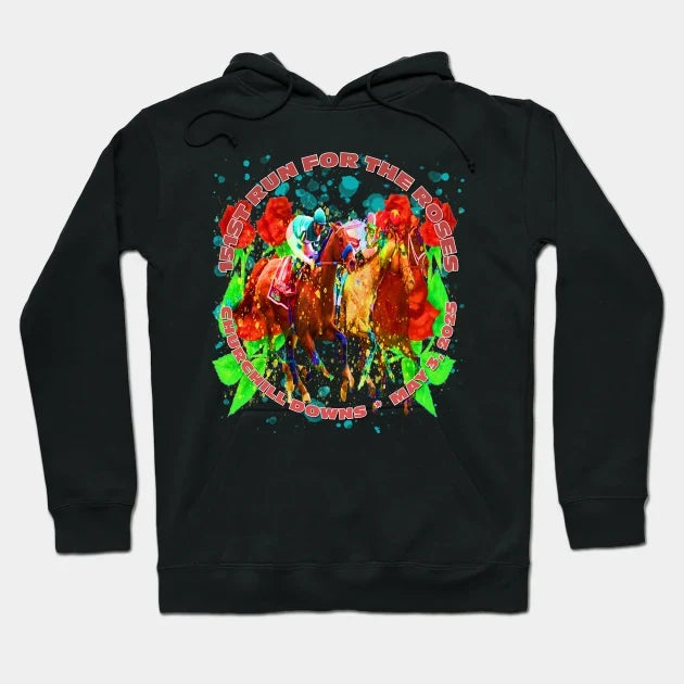 151St Run For The Roses 2025 Horse Racing Design Hoodie