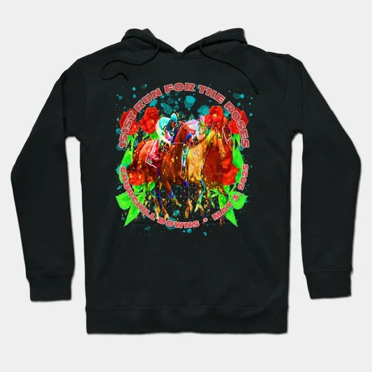 151St Run For The Roses 2025 Horse Racing Design Hoodie