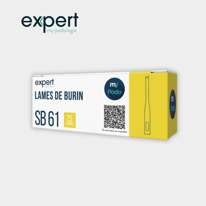25 Chisel Blades - Expert by My Podologie Expert
