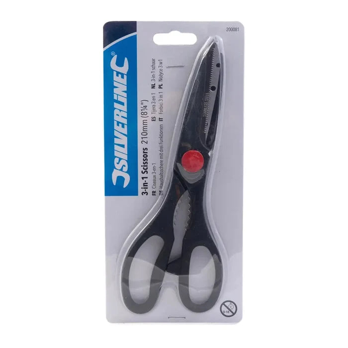 3-in-1 scissors - 210 mm - Silverline Silverline