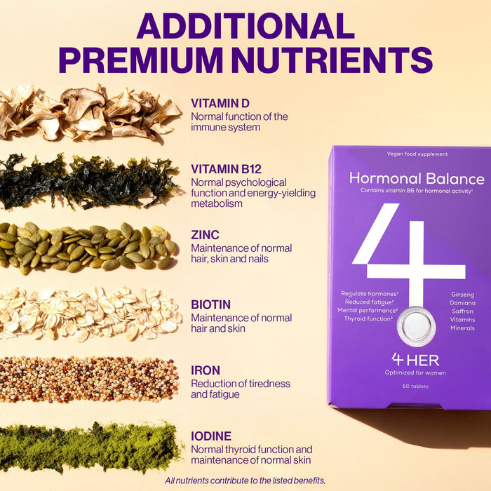 4 HER Hormonal Balance Multivitamin & Botanical Blend for Women 60 Tablets